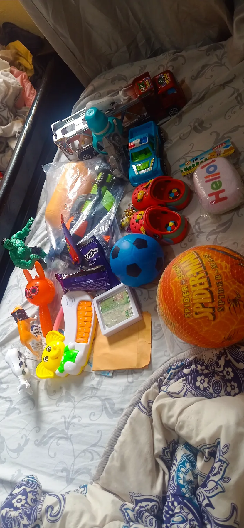 Toys and playthings donated for the young ones